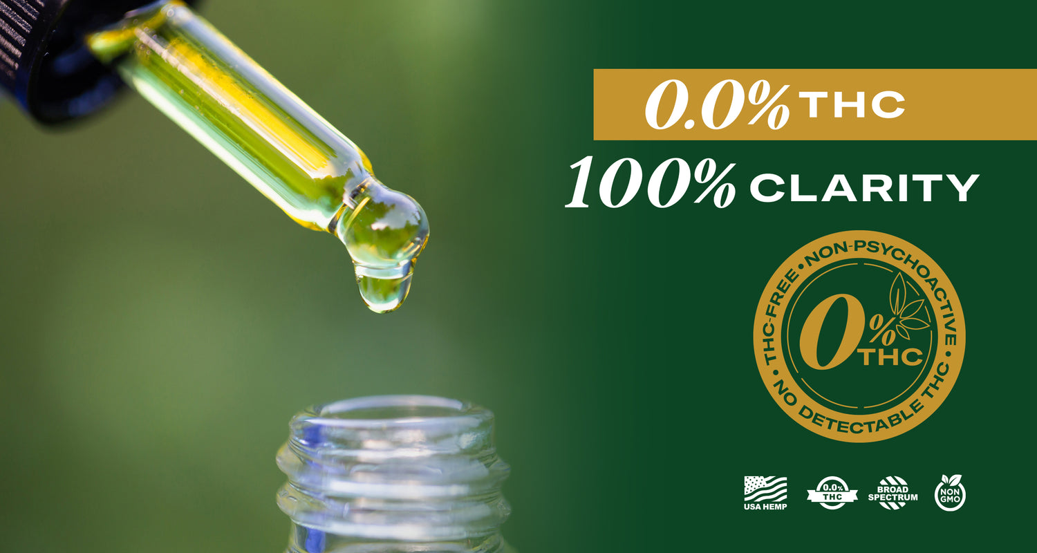 Wayak Herbals CBD oil dropper - 0.0% THC, 100% Clarity, USA Hemp, Broad Spectrum, Non-GMO