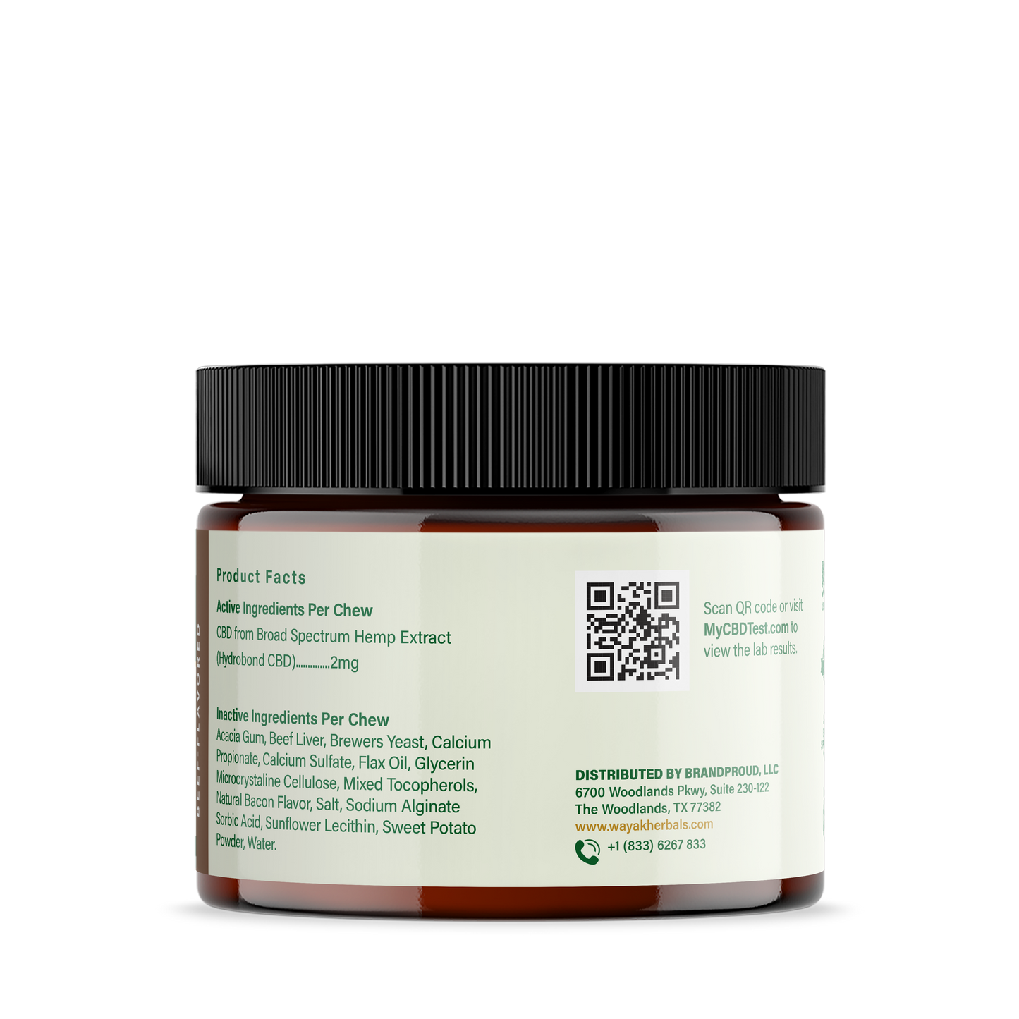 Premium  CBD Dog Chew: Beef Flavored