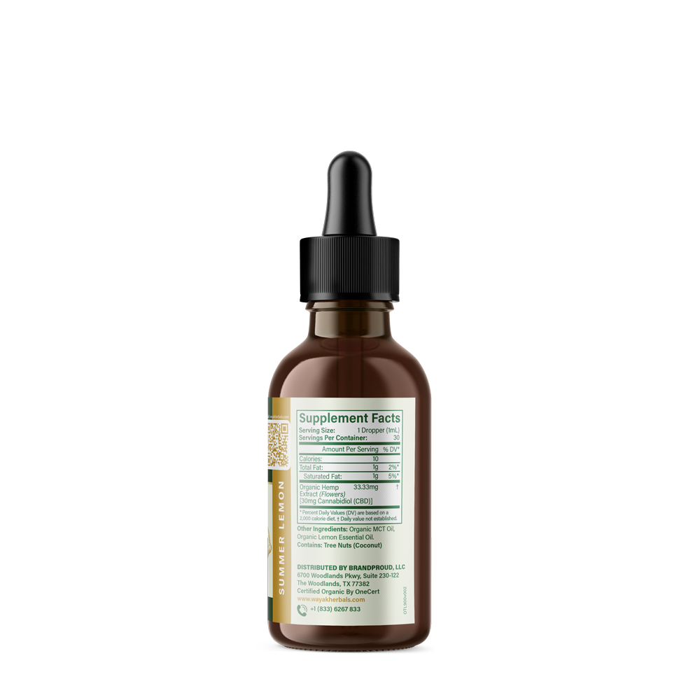 Premium CBD Tincture: Summer Lemon